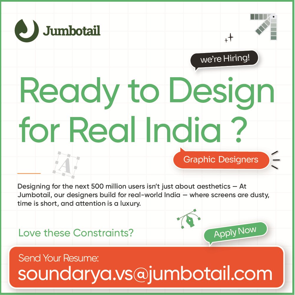 Hiring post for designers: Ready to Design for Real India?