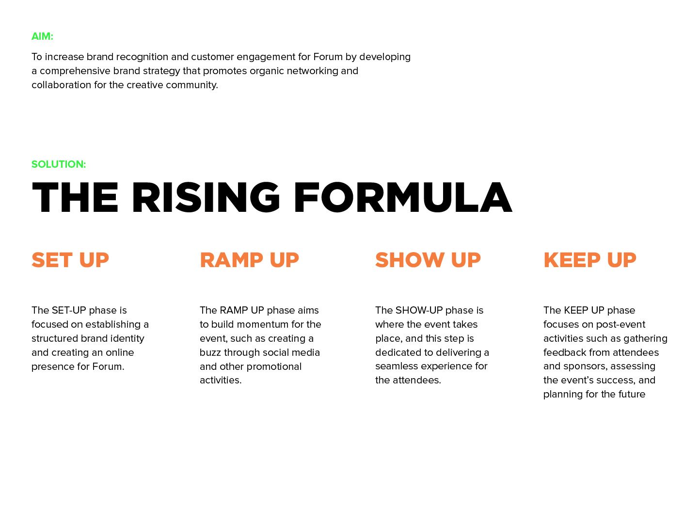 Forum by ReGo: The aim, and the Rising Formula