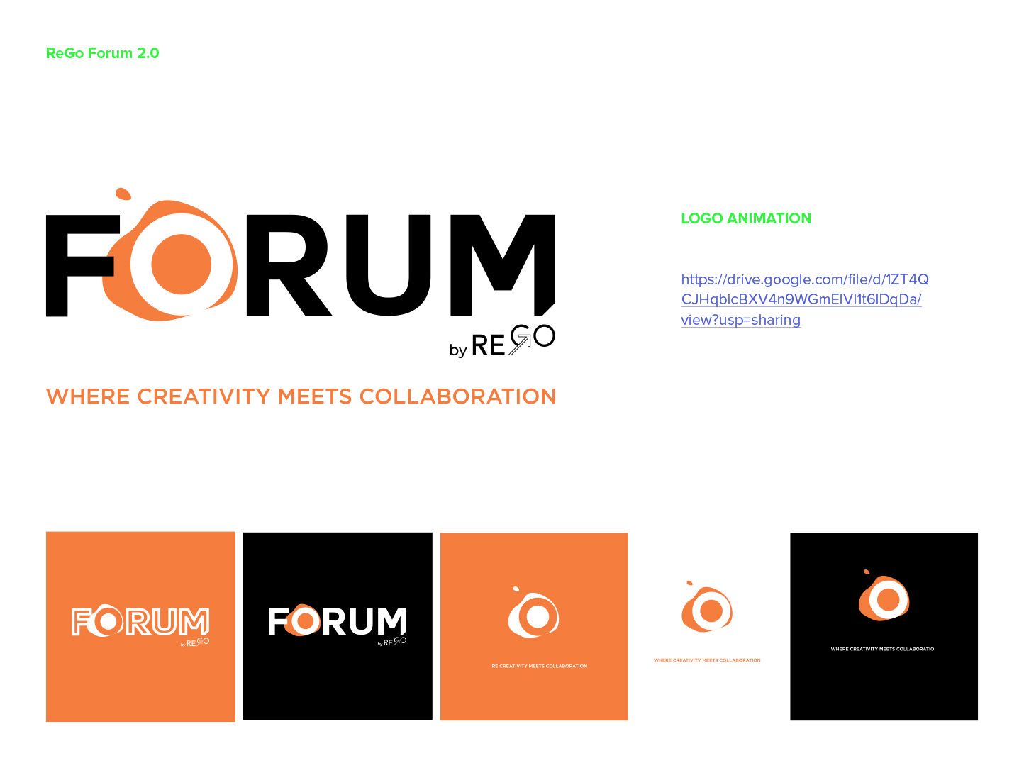 Forum by ReGo: The wordmark and its lockups
