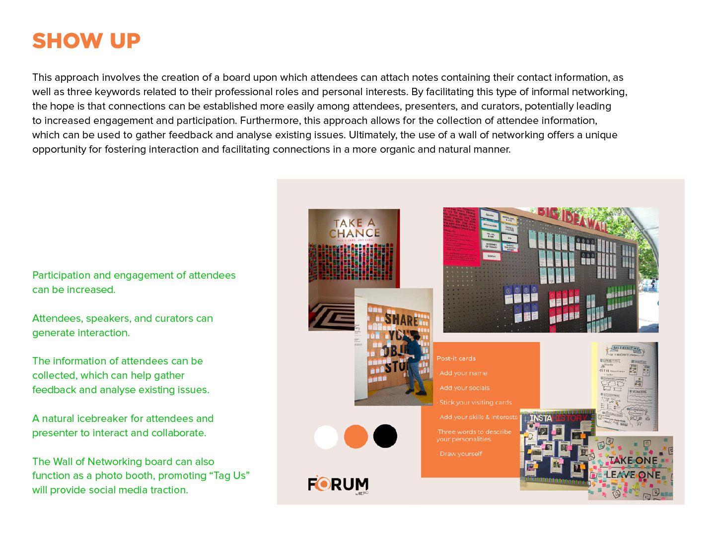 Forum by ReGo: Show Up - the Wall of Networking