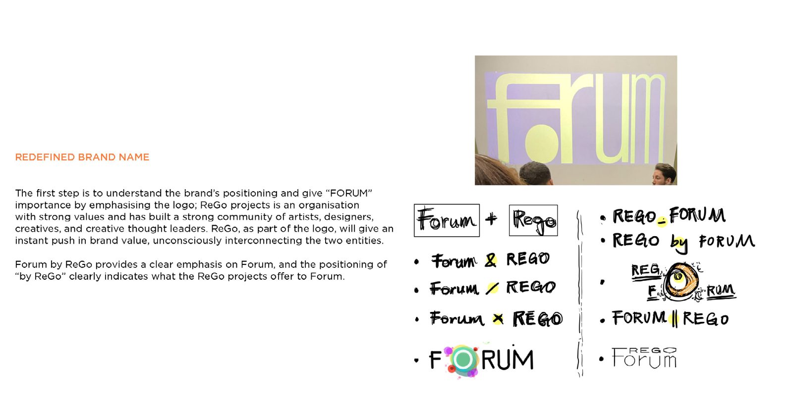 Rectified brand name exploration, Forum by ReGo