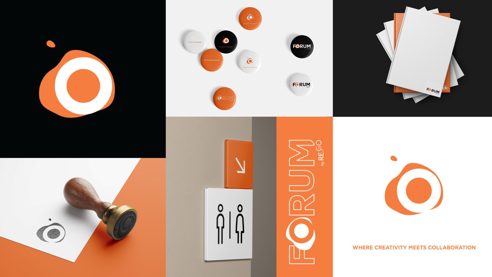 Brand applications including stamp, stationery and signage