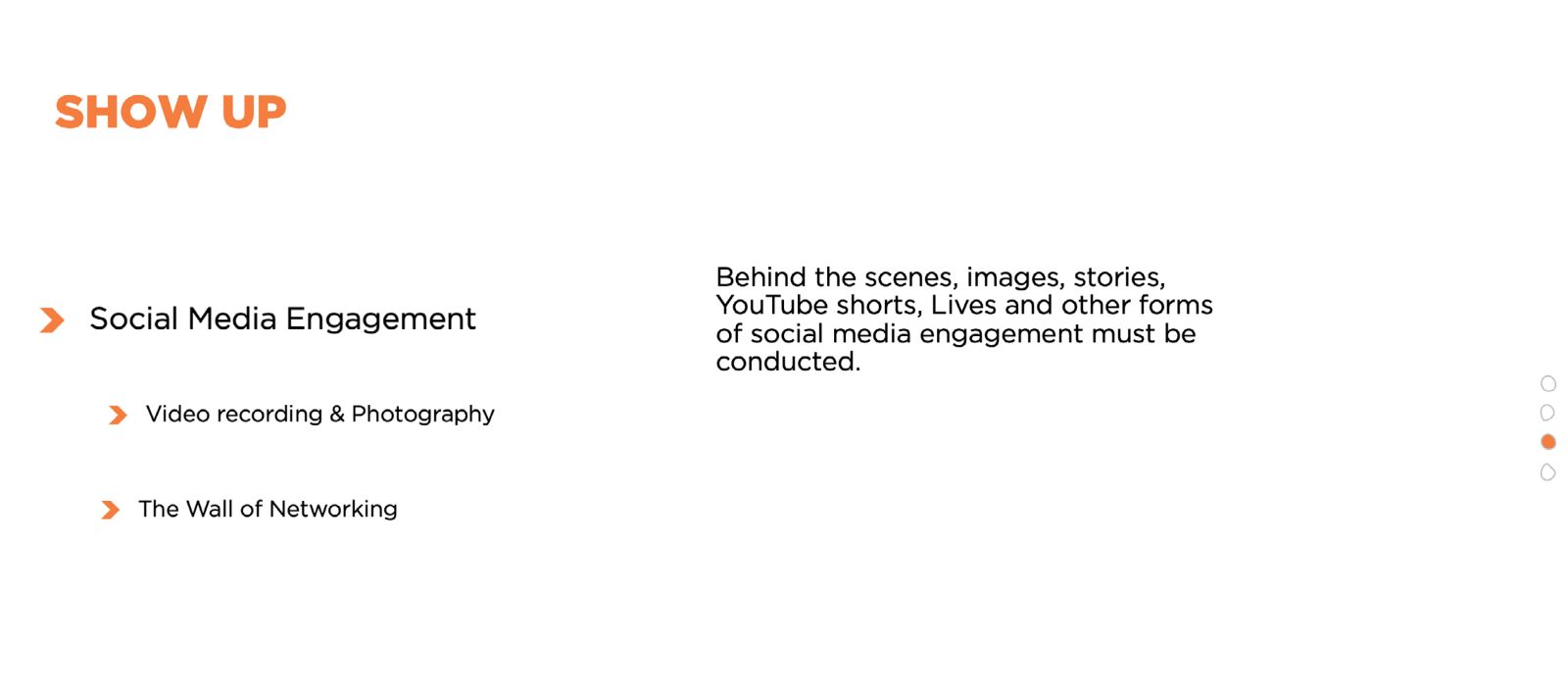 Show Up: social engagement, video and the Wall of Networking