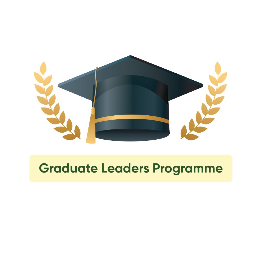 The programme mark: a mortarboard inside a laurel