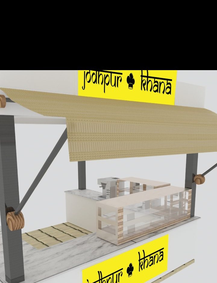 The modular cart seen from the front