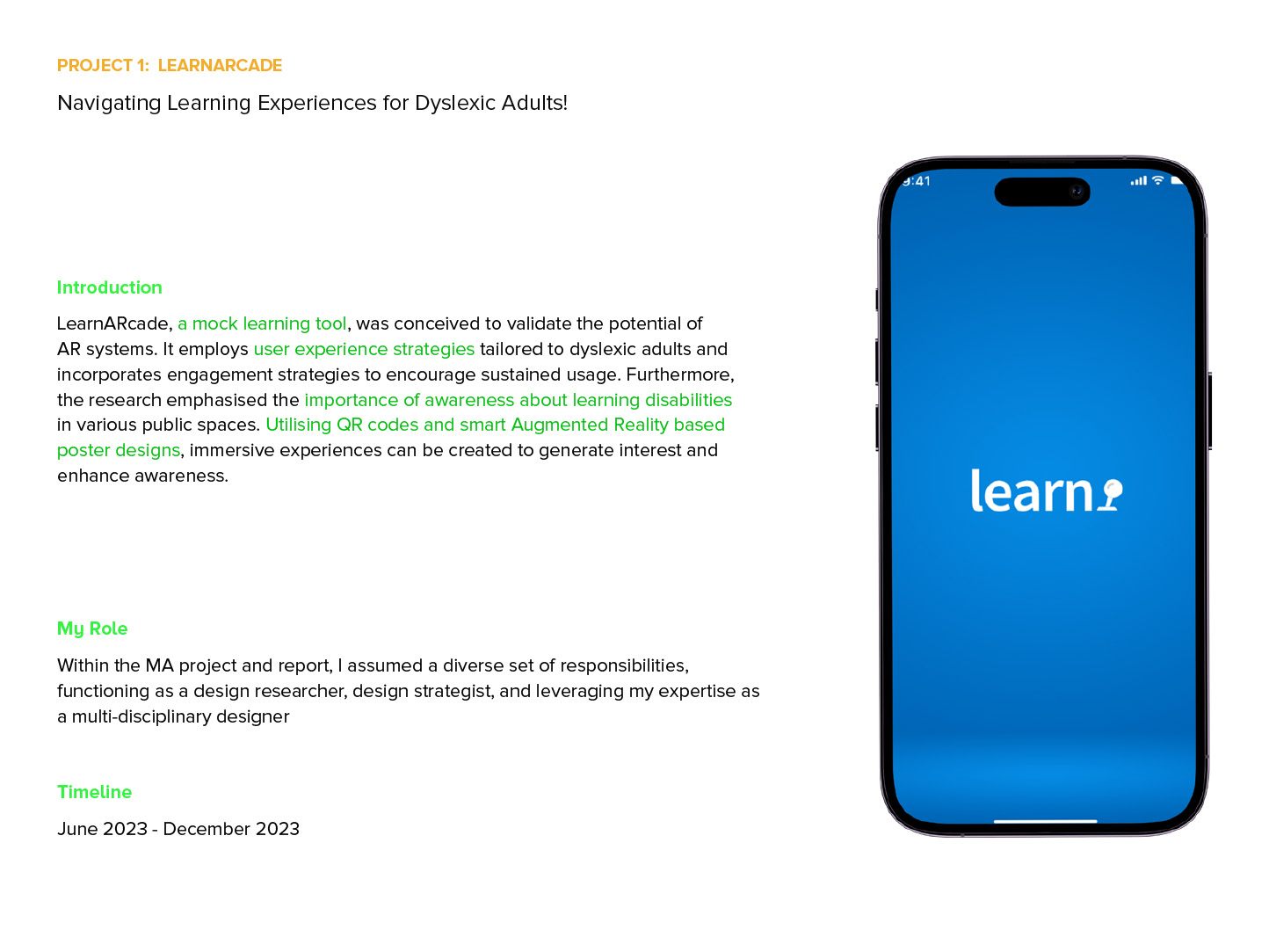 LearnARcade: Cover - the learning tool