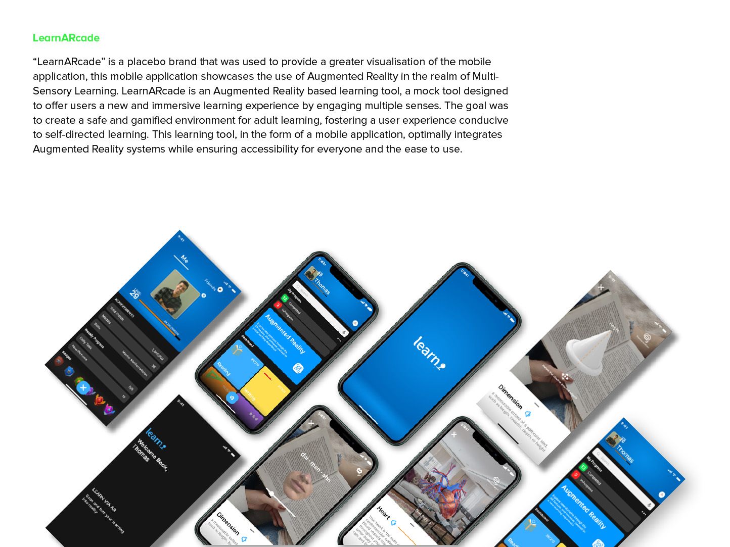 LearnARcade: The application in use