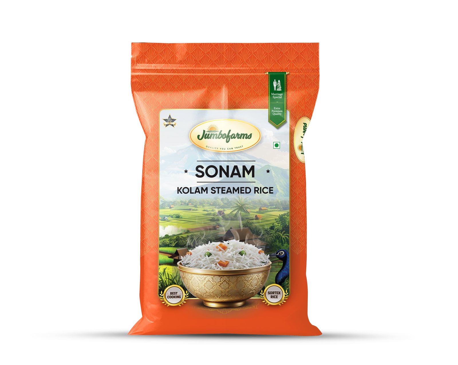 Sonam Kolam steamed rice &mdash; outside the system