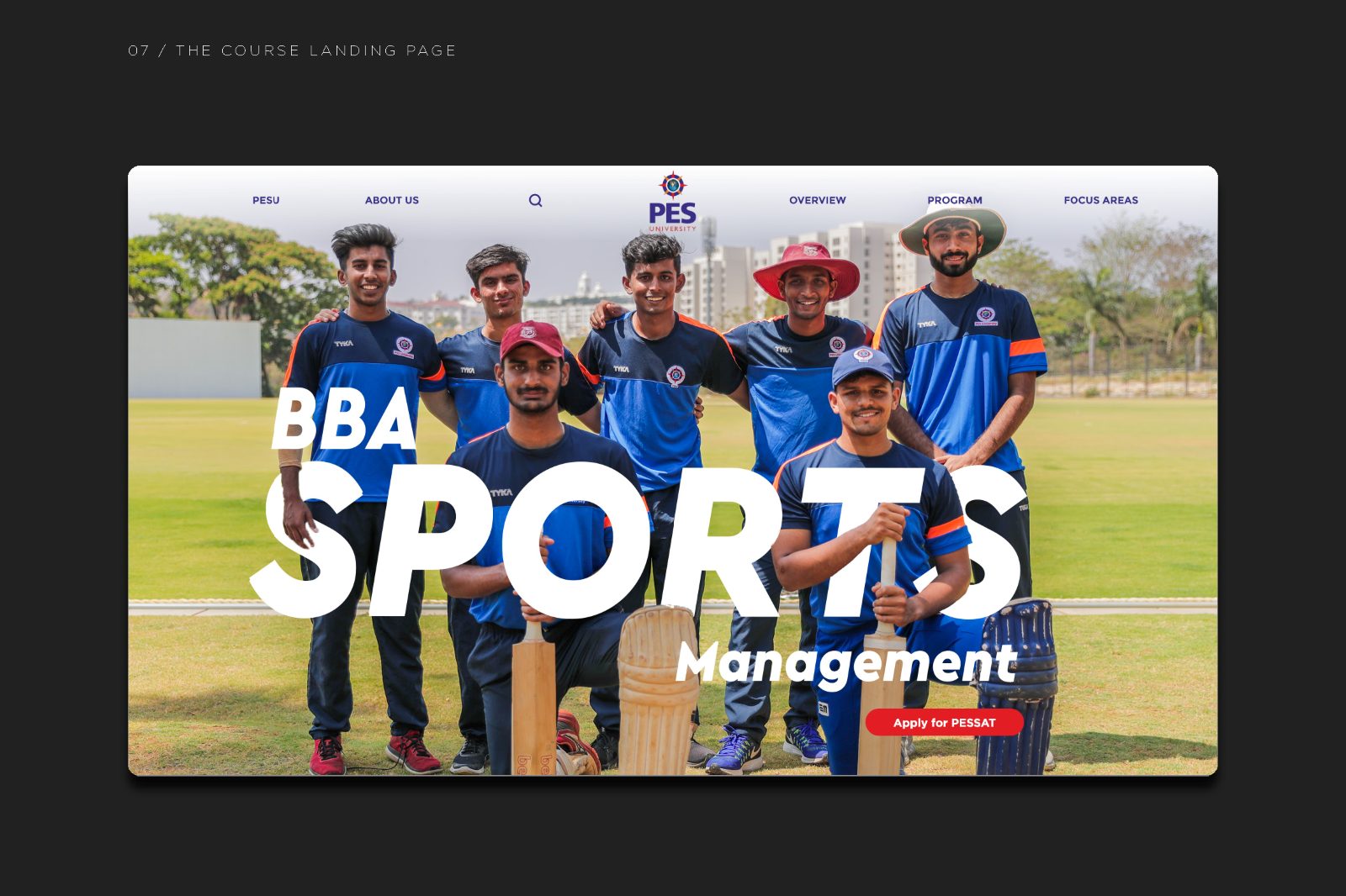 PES University sports campaign photography