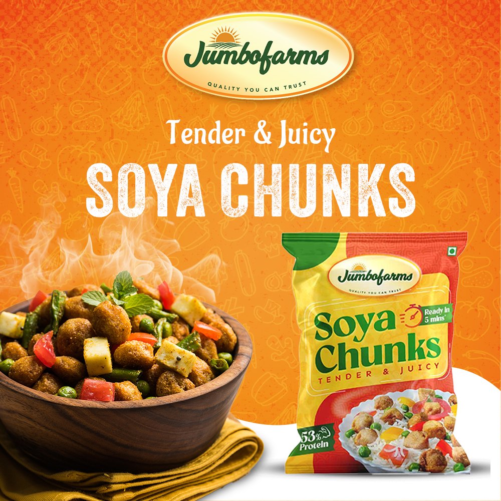 Jumbofarms Soya Chunks social post