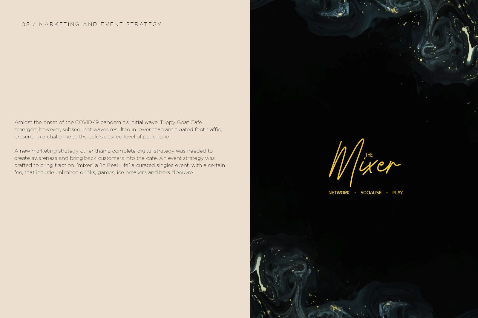The Mixer brand introduction on a dark ground