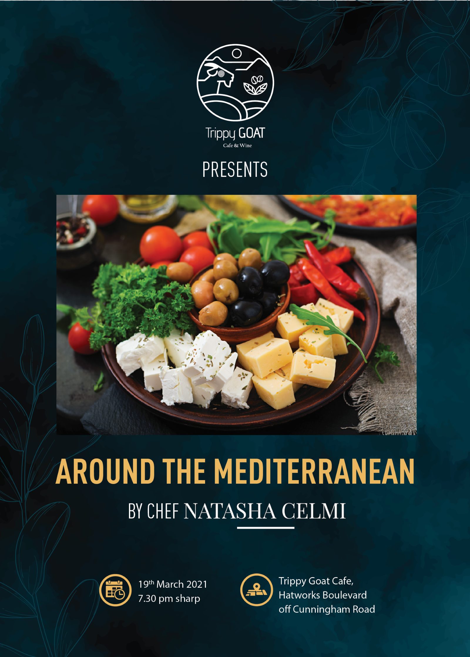 Invitation: Trippy Goat presents Around the Mediterranean by Chef Natasha Celmi